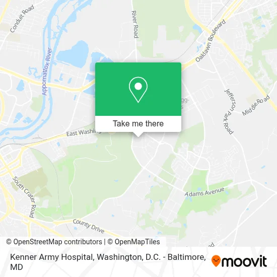 Kenner Army Hospital map