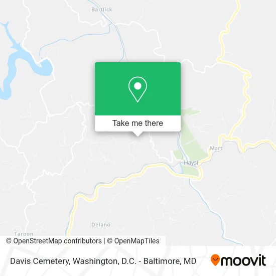 Davis Cemetery map