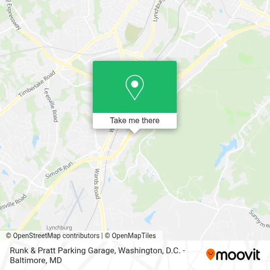 Runk & Pratt Parking Garage map