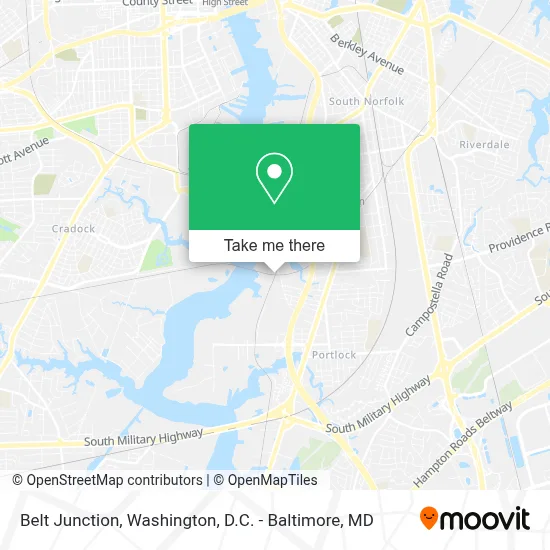 Belt Junction map