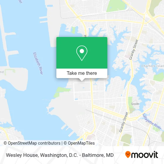 Wesley House map