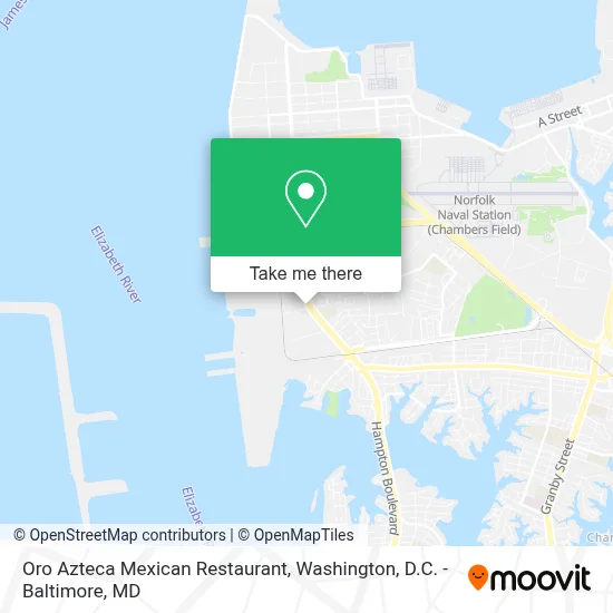 Oro Azteca Mexican Restaurant map