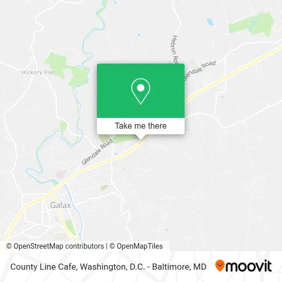 County Line Cafe map