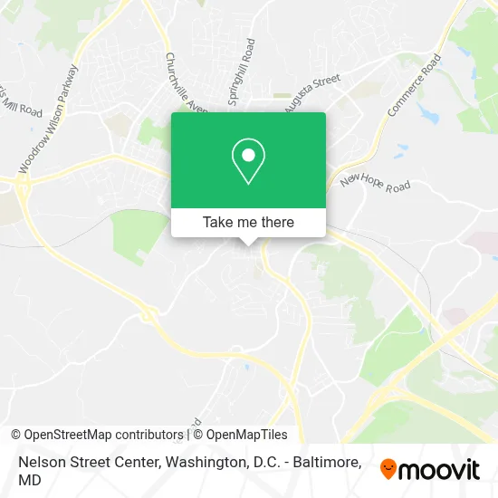 Nelson Street Center map