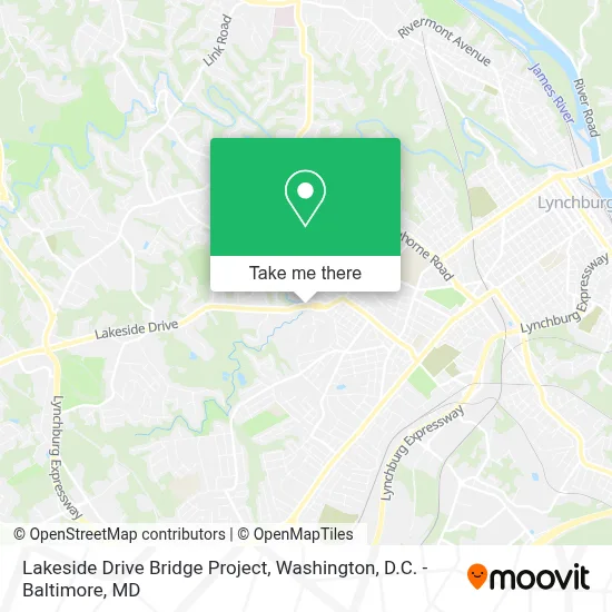 Lakeside Drive Bridge Project map