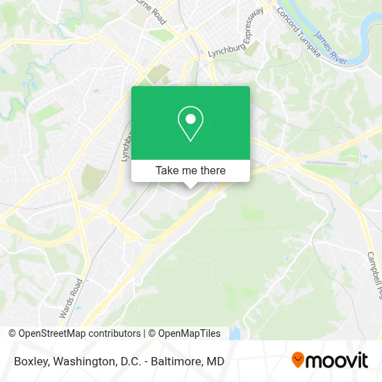 Boxley map