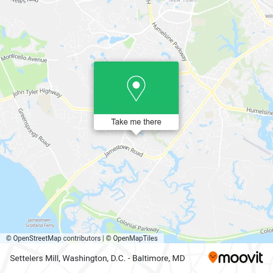 Settelers Mill map