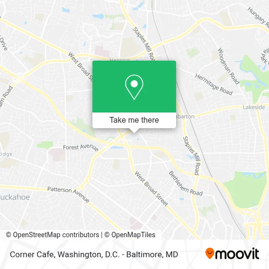 Corner Cafe map