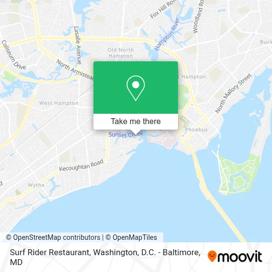 Surf Rider Restaurant map