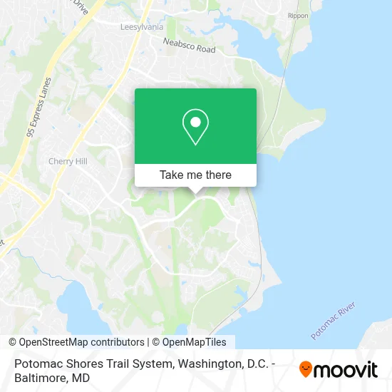 Potomac Shores Trail System map