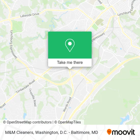 M&M Cleaners map