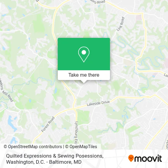 Quilted Expressions & Sewing Posessions map