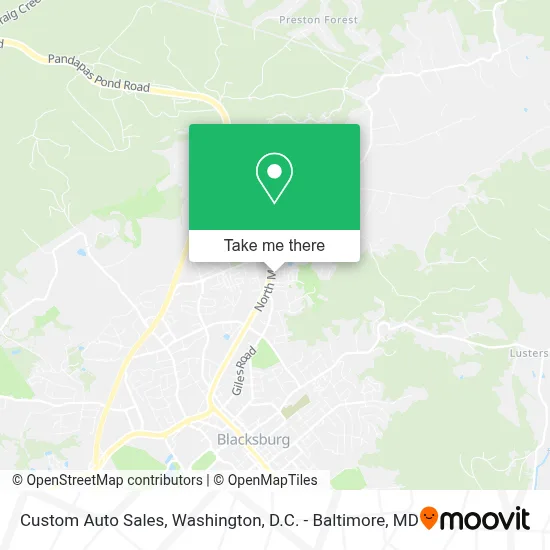 Custom Auto Sales map