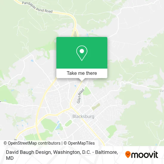 David Baugh Design map