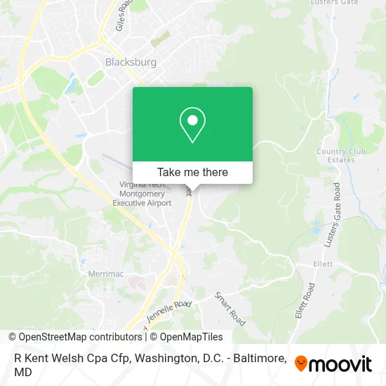 R Kent Welsh Cpa Cfp map