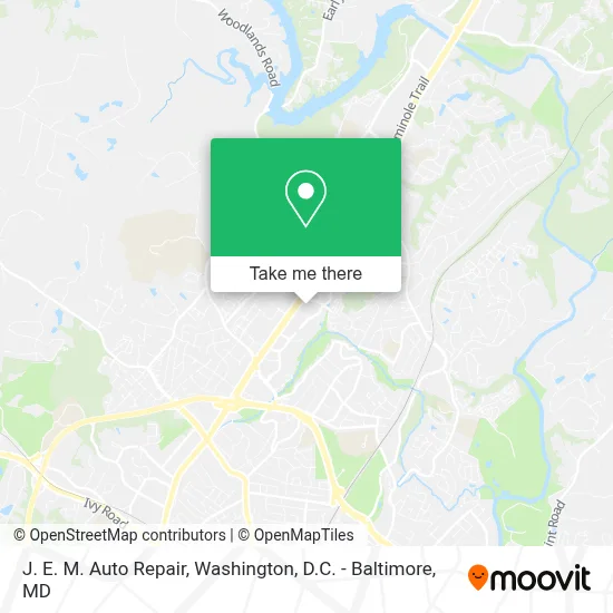 J. E. M. Auto Repair map