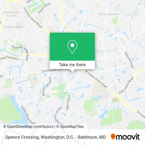 Spence Crossing map