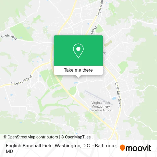 English Baseball Field map