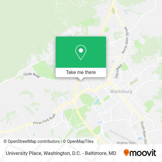 University Place map