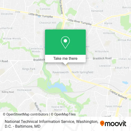 National Technical Information Service map