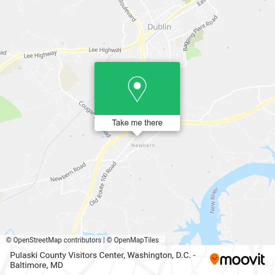 Pulaski County Visitors Center map