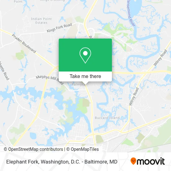 Elephant Fork map