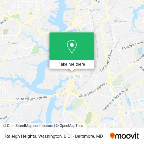 Raleigh Heights map