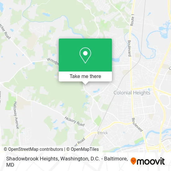 Shadowbrook Heights map