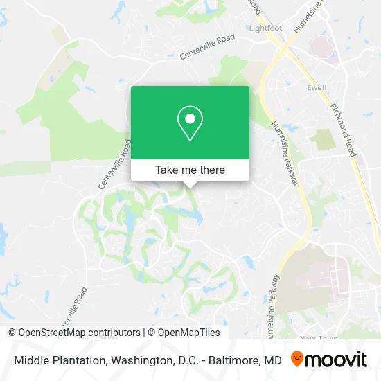 Middle Plantation map