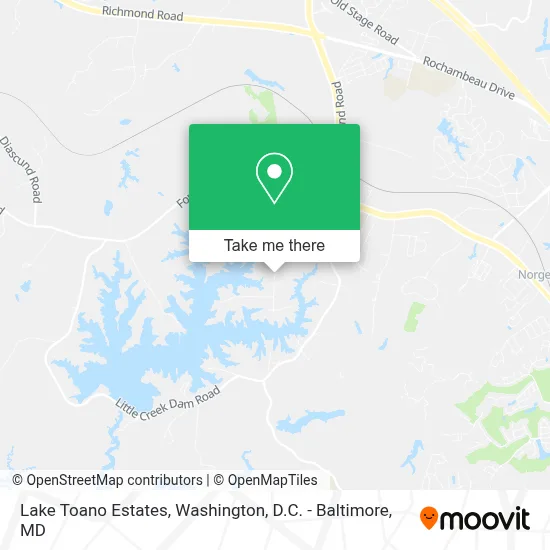 Lake Toano Estates map
