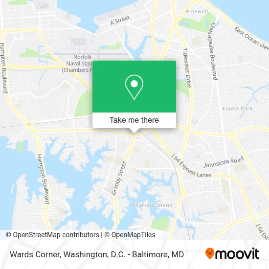 Wards Corner map