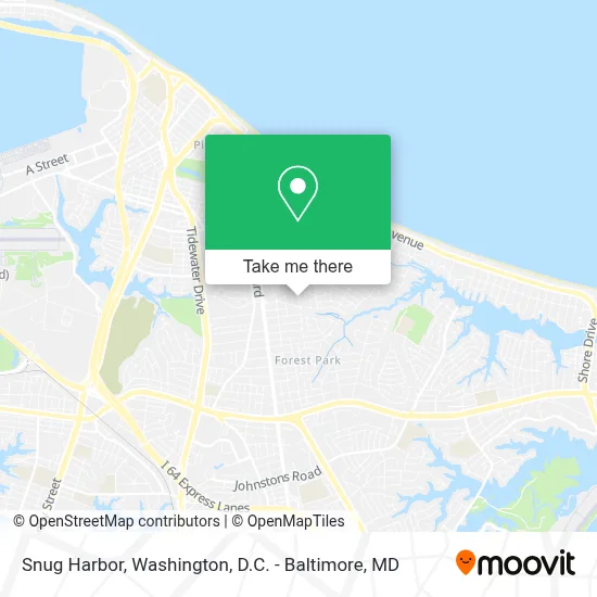 Snug Harbor map