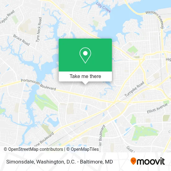 Simonsdale map
