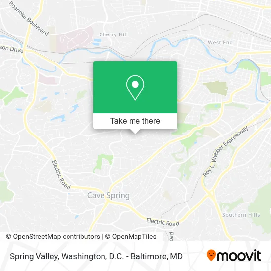 Spring Valley map