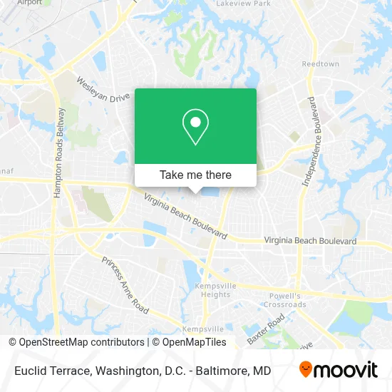 Euclid Terrace map