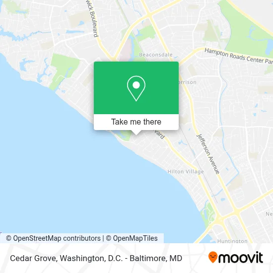 Cedar Grove map