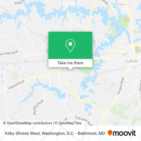 Kilby Shores West map