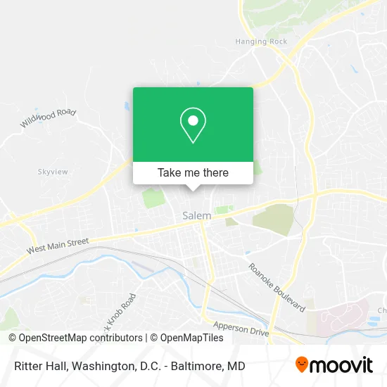 Ritter Hall map