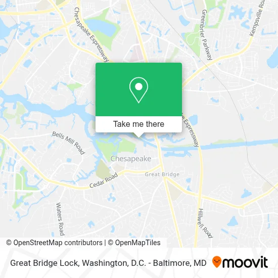 Great Bridge Lock map