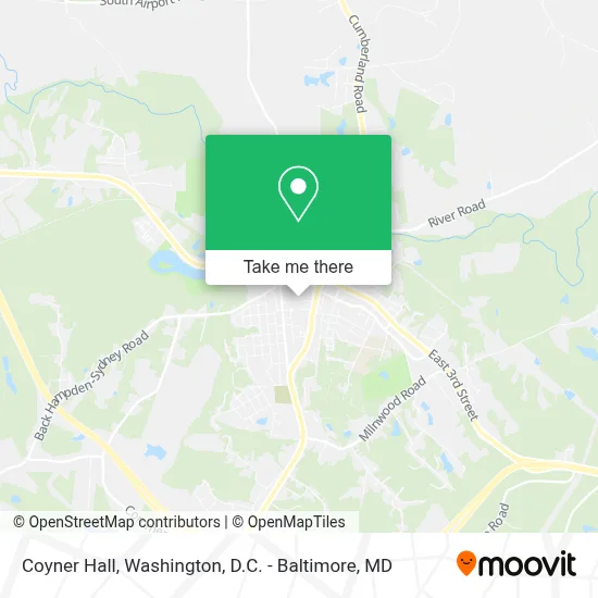 Coyner Hall map