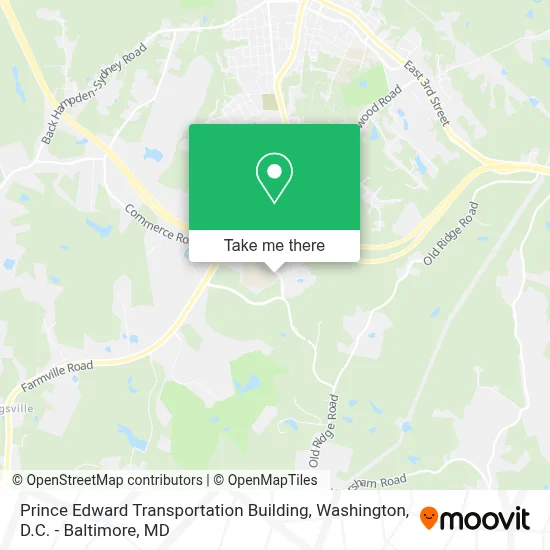 Prince Edward Transportation Building map