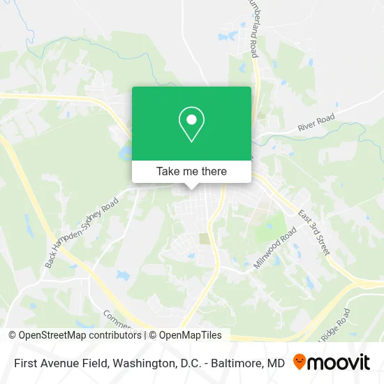 First Avenue Field map
