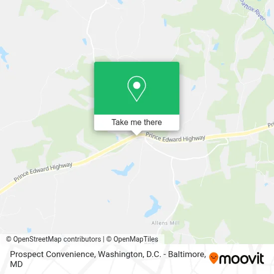 Prospect Convenience map