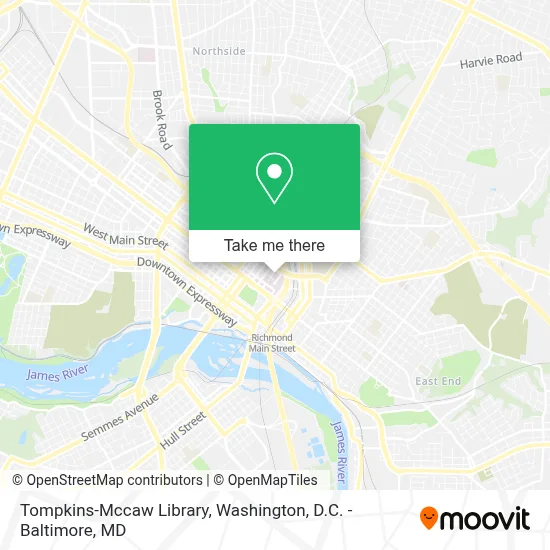 Tompkins-Mccaw Library map