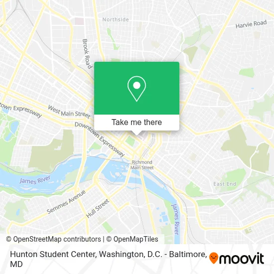 Hunton Student Center map