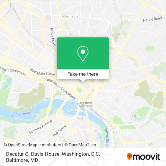 Decatur O. Davis House map