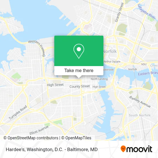 Hardee's map