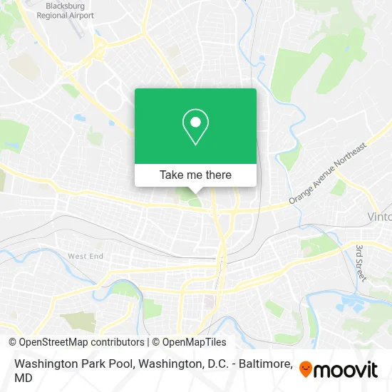 Washington Park Pool map