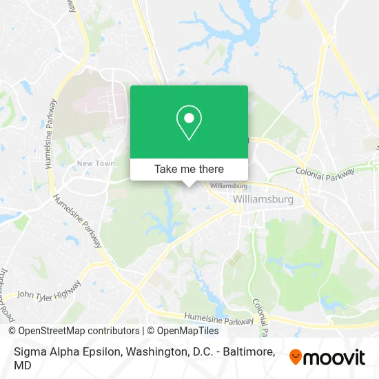 Sigma Alpha Epsilon map