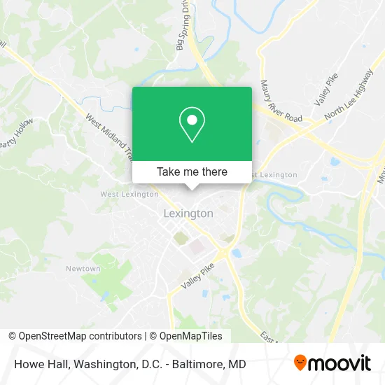 Howe Hall map